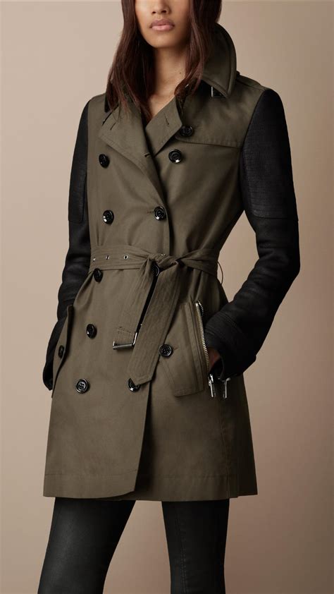 burberry tremch greem|burberry leather trench coat.